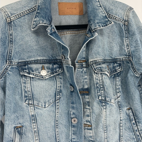 H&M &Denim 90's Style Button Denim Jacket - Picture 3 of 11